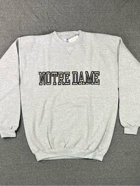Vintage 90s Olympus University of Notre Dame Crewneck Sweatshirt Size Large NWT